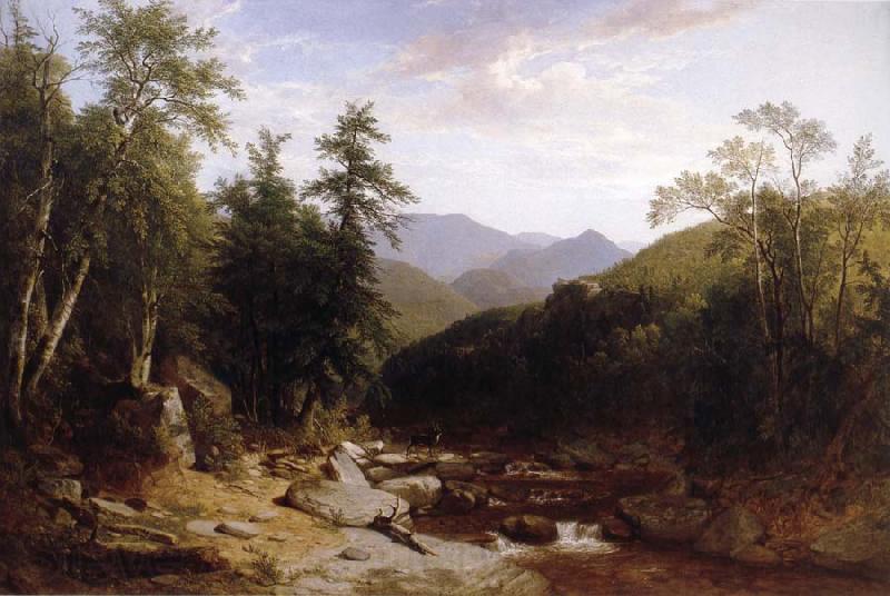 Asher Brown Durand Mountain Stream Spain oil painting art